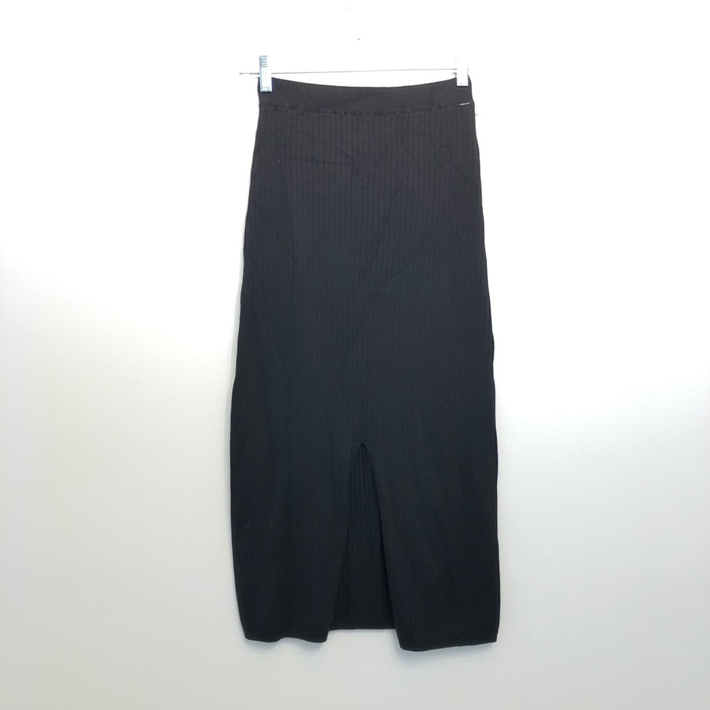 Free People Skyline Skirt NWT Small Midi Black - Picture 5 of 8